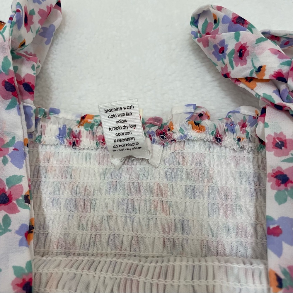 Japna Multicolor Floral women’s Dress with Bow Straps - Picture 5 of 5